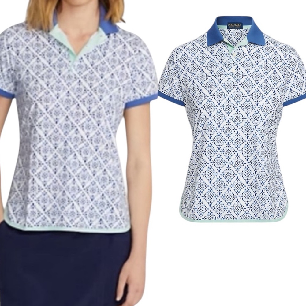 Ralph Lauren Golf Graphic Jersey Polo Shirt Sz S Breathable Sport Motion - Picture 1 of 7